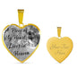 Akita Dog Memorial A piece of my heart lives in heaven Personalized Name Engraved Remembrance Gift Necklace