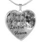 Akita Dog Memorial A piece of my heart lives in heaven Personalized Name Engraved Remembrance Gift Necklace