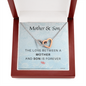 Mother Son Necklace - The love between a mother and son is forever