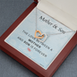 Mother Son Necklace - The love between a mother and son is forever