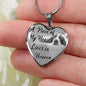 Basset Hound Dog Memorial A piece of my heart lives in heaven Personalized Name Engraved Remembrance Gift Necklace