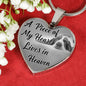 Basset Hound Dog Memorial A piece of my heart lives in heaven Personalized Name Engraved Remembrance Gift Necklace