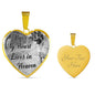 Belgian Shepherd Malinois Dog Memorial A piece of my heart lives in heaven Personalized Name Engraved Remembrance Gift Necklace
