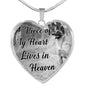Belgian Shepherd Malinois Dog Memorial A piece of my heart lives in heaven Personalized Name Engraved Remembrance Gift Necklace