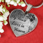 Belgian Shepherd Malinois Dog Memorial A piece of my heart lives in heaven Personalized Name Engraved Remembrance Gift Necklace