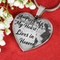 Bernese Mountain Dog Memorial A piece of my heart lives in heaven Personalized Name Engraved Remembrance Gift Necklace