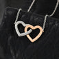 Birthday gifts for mom from daughter - Thank you for laughing with us in the best of times - interlocking heart necklace for mother