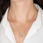 Birthday gifts for mom from daughter - Thank you for laughing with us in the best of times - interlocking heart necklace for mother