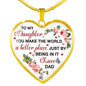 Father Daughter Gift Necklace