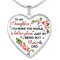 Father Daughter Gift Necklace