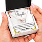 Gift For Daughter From Mom – You are BRAVER than you BELIEVE – Interlocking Heart Necklace for Daughter
