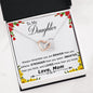 Gift For Daughter From Mom – You are BRAVER than you BELIEVE – Interlocking Heart Necklace for Daughter