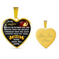 Mother to daughter, Father to daughter Inspirational gift necklace- Always remember you are braver than you believe