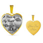 Pomeranian Dog Memorial A piece of my heart lives in heaven Personalized Name Engraved Remembrance Gift Necklace
