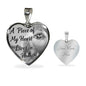 Pomeranian Dog Memorial A piece of my heart lives in heaven Personalized Name Engraved Remembrance Gift Necklace