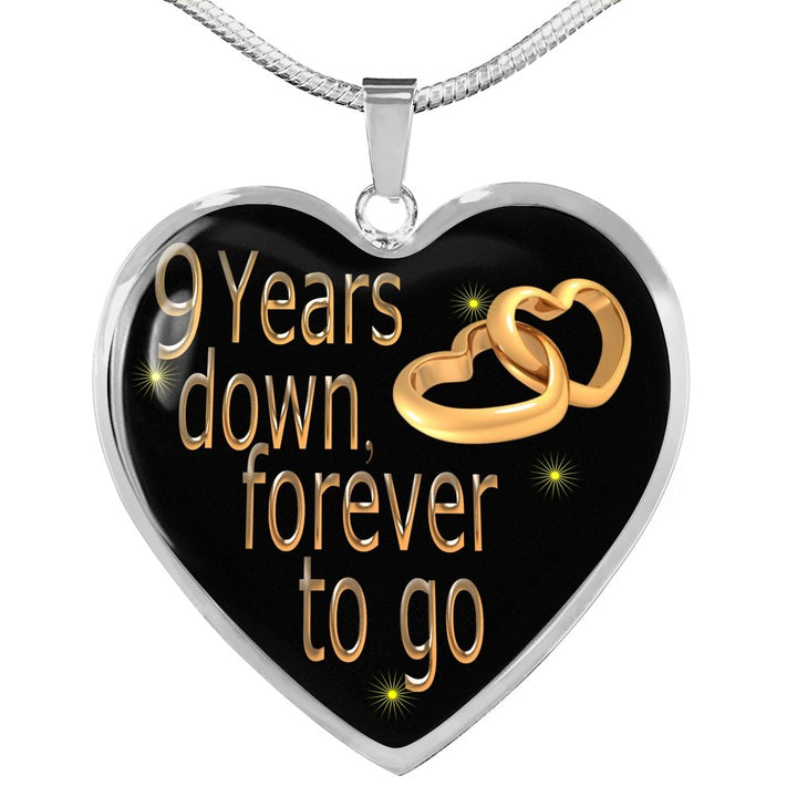 To My Wife Gift Forever Love Heart Necklace with Message Card, Sentime –  HN-Rose Online Store