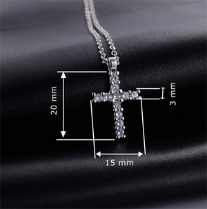 Cross Necklace For Girls – Cute Cross Pendant Necklace for Kids, Teen Daughter from Dad