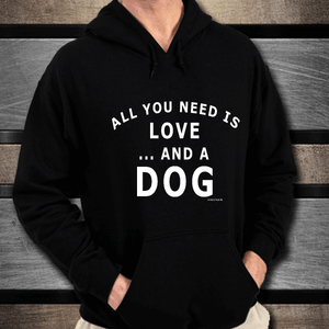 Dog lover hoodie black