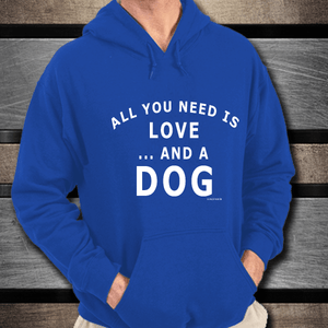Dog lover hoodie Blue