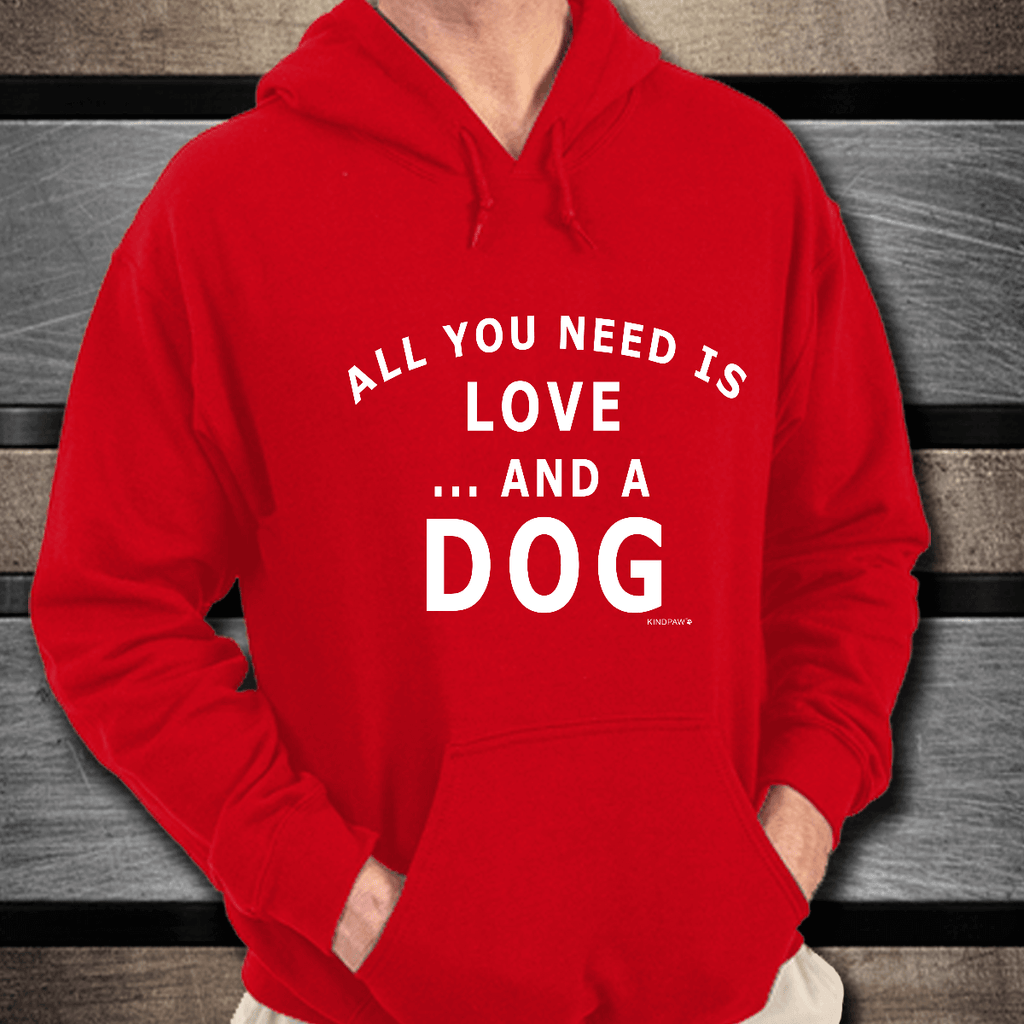 Dog lover hoodie red