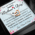 Mother’s Day Gift Necklace for Daughter from Mom and Dad