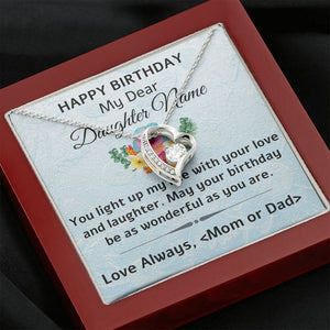 Happy Birthday My Dear Daughter - Forever Love Necklace