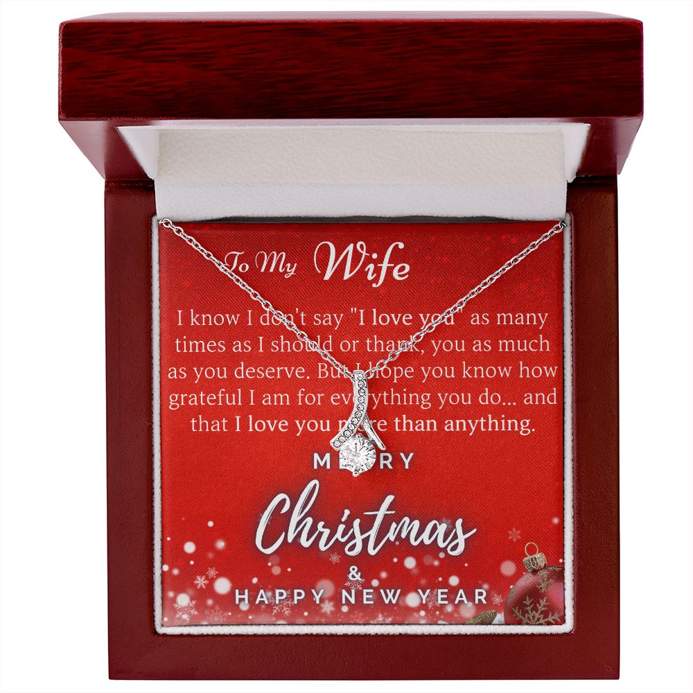 Amazon.com : Gift for Wife for Christmas, Necklace for My Wife, Gift for  Christmas for Wife, Necklace Gold, Necklace Silver - Wishbone Dancing  Necklace : Sports & Outdoors