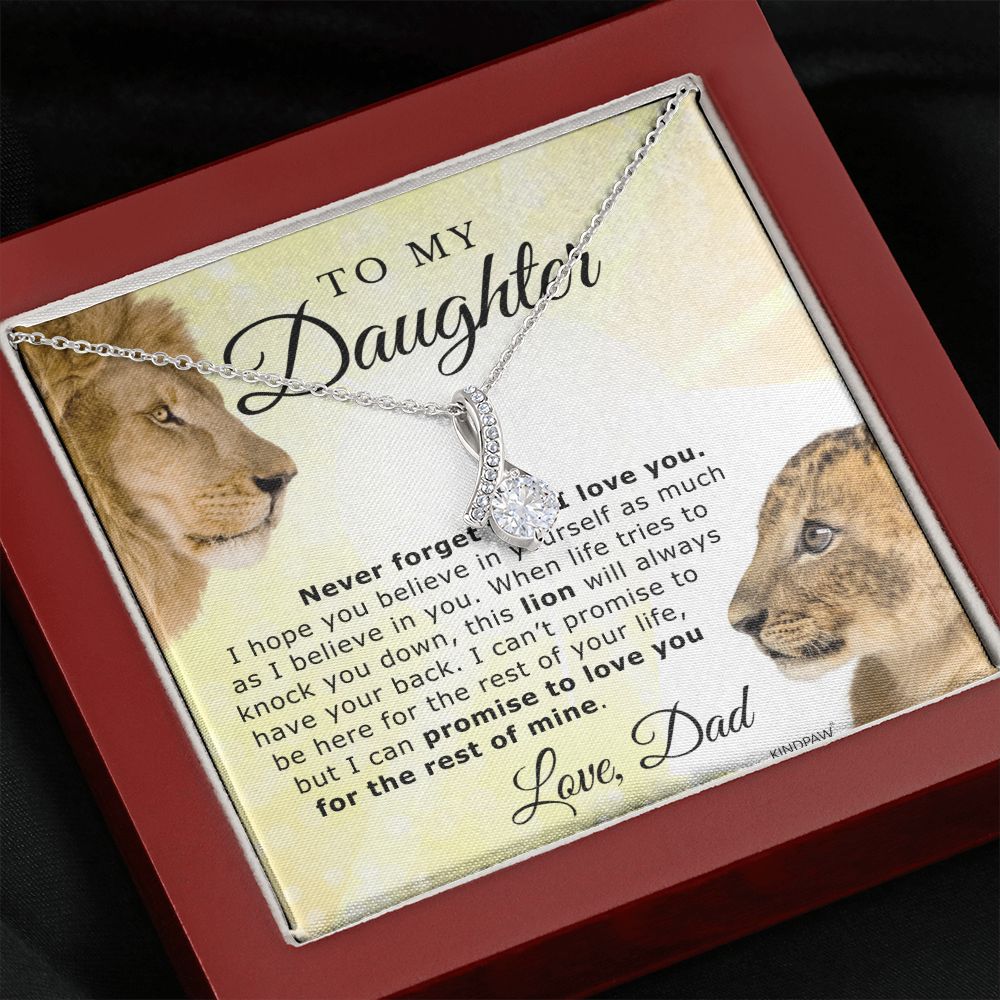 FATHER DAUGHTER NECKLACE -This lion will always have your back