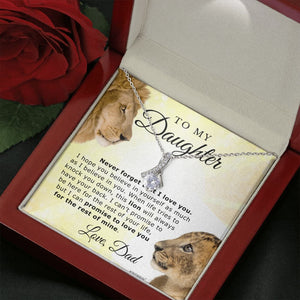 FATHER DAUGHTER NECKLACE -This lion will always have your back