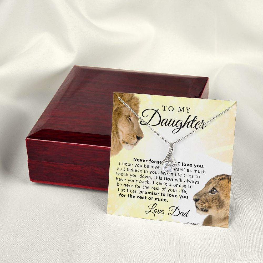 FATHER DAUGHTER NECKLACE -This lion will always have your back