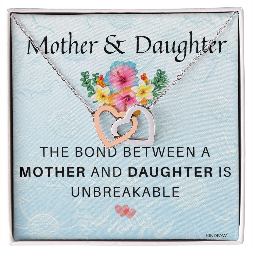 Mother and Daughter Necklace - The bond between a Mother and Daughter