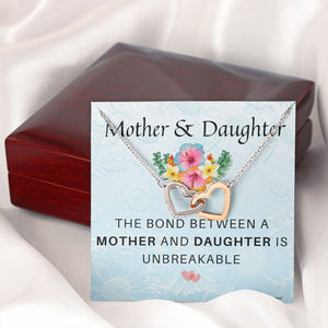 Mother and Daughter Necklace - The bond between a Mother and Daughter