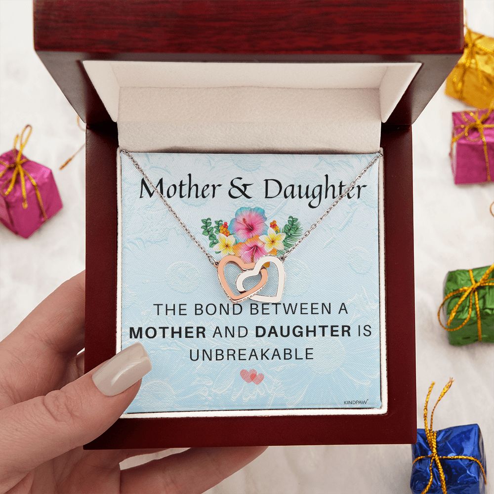 Mother and Daughter Necklace - The bond between a Mother and Daughter