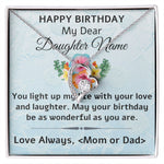 Happy Birthday My Dear Daughter - Forever Love Necklace
