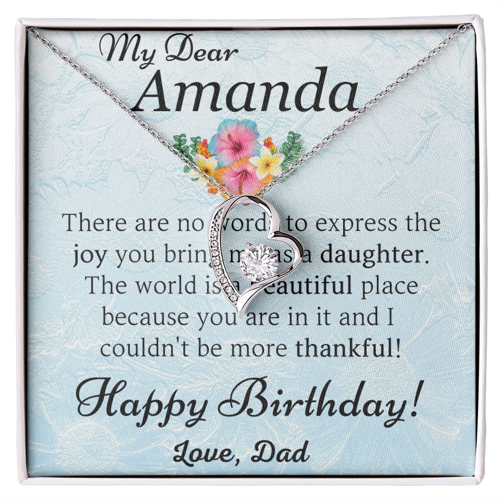 Customized Birthday Gift for Daughter - Forever Love Necklace
