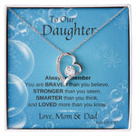 Daughter Necklace From Mom and Dad - Love Necklace