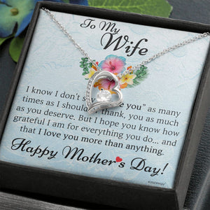Mothers day gift for wife - Forever Love Necklace