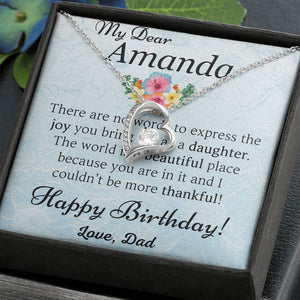 Customized Birthday Gift for Daughter - Forever Love Necklace