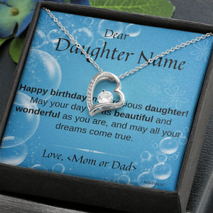 Birthday gift for daughter - Forever love Necklace
