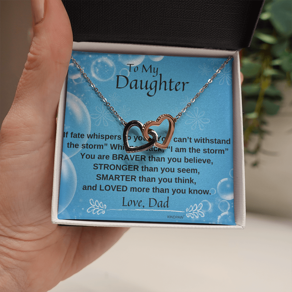 Daddy to Daughter Necklace - If Fate Whispers to you
