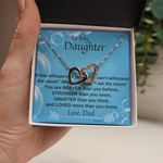 Daddy to Daughter Necklace - If Fate Whispers to you