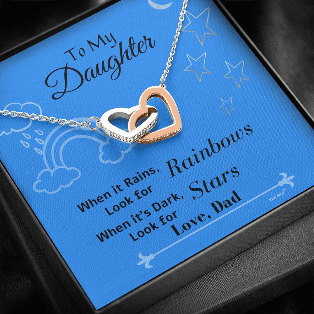 To Daughter Necklace With Inspirational Quote