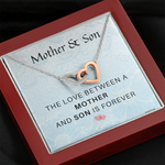 Mother Son Necklace - The love between a mother and son is forever