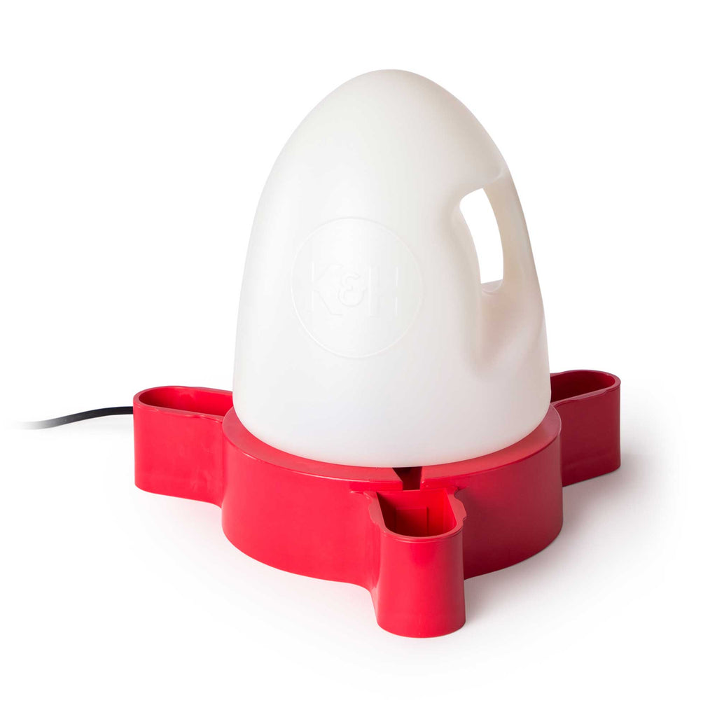 Duck Waterer 2.5 Gallon Heated Red 17″ x 17″ x 16″