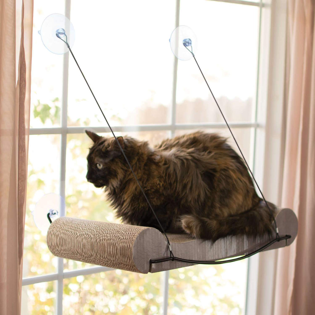 EZ Mount Cat Scratcher Kitty Sill Tan 11″ x 20″ x 2″